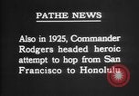 Image of Lieutenant Commander John Rodgers United States USA, 1925, second 35 stock footage video 65675051258