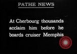 Image Charles Lindbergh Paris France, 1927, de la seconde 25 séquences d'archives historiques vidéo 65675051262