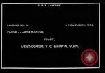 Image premier décollage et atterrissage d'abord sur l'USS Langley (CV-1) Virginia United States USA, 1922, de la seconde 44 séquences d'archives historiques vidéo 65675051264
