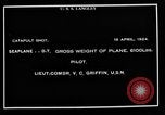Standbild Douglas DT Wasserflugzeug San Diego California USA, 1924, aus Sekunde 6 historischem Filmmaterial Videoclip 65675051267