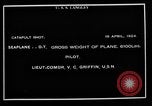 Standbild Douglas DT Wasserflugzeug San Diego California USA, 1924, aus Sekunde 8 historischem Filmmaterial Videoclip 65675051267