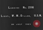 Standbild Lieutenant W M Dillon California United States USA, 1923, aus Sekunde 4 historischem Filmmaterial Videoclip 65675051294