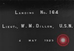 Image of Lieutenant W M Dillon California United States USA, 1923, second 1 stock footage video 65675051295