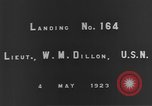 Image of Lieutenant W M Dillon California United States USA, 1923, second 4 stock footage video 65675051295
