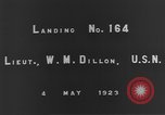 Image of Lieutenant W M Dillon California United States USA, 1923, second 5 stock footage video 65675051295