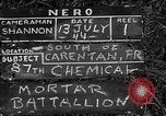 Standbild United States 87th Chemical Mortar Bataillon Carentan Frankreich, 1944, aus Sekunde 5 historischem Filmmaterial Videoclip 65675051322