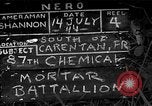 Standbild USA 87 Chemische Mörtel Bataillon Carentan Frankreich, 1944, aus Sekunde 1 historischem Filmmaterial Videoclip 65675051324