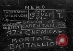 Standbild USA 87 Chemische Mörtel Bataillon Carentan Frankreich, 1944, aus Sekunde 1 historischem Filmmaterial Videoclip 65675051326