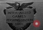 Immagine di Inter-Allied giochi Parigi Francia, 1919, secondo 1 filmato di repertorio 65675051364