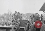 Standbild amerikanische Flagge Joinville Le Pont Frankreich, 1919, aus Sekunde 7 historischem Filmmaterial Videoclip 65675051378