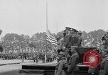 Standbild amerikanische Flagge Joinville Le Pont Frankreich, 1919, aus Sekunde 15 historischem Filmmaterial Videoclip 65675051378