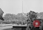 Standbild amerikanische Flagge Joinville Le Pont Frankreich, 1919, aus Sekunde 16 historischem Filmmaterial Videoclip 65675051378