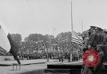 Standbild amerikanische Flagge Joinville Le Pont Frankreich, 1919, aus Sekunde 20 historischem Filmmaterial Videoclip 65675051378