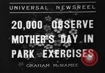 Standbild Muttertag New York United States USA, 1936, aus Sekunde 3 historischem Filmmaterial Videoclip 65675051379