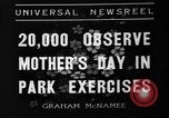 Standbild Muttertag New York United States USA, 1936, aus Sekunde 6 historischem Filmmaterial Videoclip 65675051379