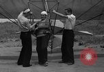 Image of early hang glider flight attempt Palos Verdes California USA, 1936, second 4 stock footage video 65675051384
