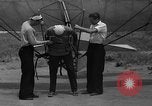 Image of early hang glider flight attempt Palos Verdes California USA, 1936, second 6 stock footage video 65675051384