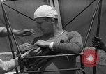 Image of early hang glider flight attempt Palos Verdes California USA, 1936, second 9 stock footage video 65675051384