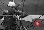 Image of early hang glider flight attempt Palos Verdes California USA, 1936, second 16 stock footage video 65675051384