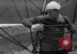 Image of early hang glider flight attempt Palos Verdes California USA, 1936, second 29 stock footage video 65675051384
