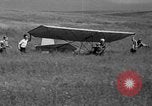 Image of early hang glider flight attempt Palos Verdes California USA, 1936, second 42 stock footage video 65675051384