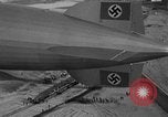 Image of Hindenburg airship Lakehurst Naval Air Station New Jersey USA, 1936, second 62 stock footage video 65675051385