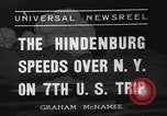 Image of Hindenburg airship New York United States USA, 1936, second 1 stock footage video 65675051386