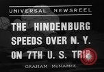 Image of Hindenburg airship New York United States USA, 1936, second 9 stock footage video 65675051386