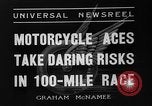 Image course moto Pekin New York USA, 1936, de la seconde 5 séquences d'archives historiques vidéo 65675051387
