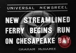 Image traversier Princess Anne Cape Charles Virginia USA, 1936, de la seconde 3 séquences d'archives historiques vidéo 65675051392