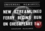Image traversier Princess Anne Cape Charles Virginia USA, 1936, de la seconde 4 séquences d'archives historiques vidéo 65675051392