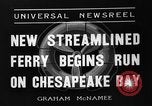 Image traversier Princess Anne Cape Charles Virginia USA, 1936, de la seconde 7 séquences d'archives historiques vidéo 65675051392