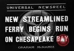Image traversier Princess Anne Cape Charles Virginia USA, 1936, de la seconde 8 séquences d'archives historiques vidéo 65675051392