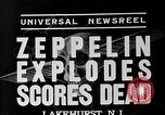 Standbild Luftschiff Hindenburg crash and burn Lakehurst New Jersey USA, 1937, aus Sekunde 5 historischem Filmmaterial Videoclip 65675051399