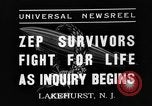 Standbild Luftschiff Hindenburg Lakehurst New Jersey USA, 1937, aus Sekunde 7 historischem Filmmaterial Videoclip 65675051400