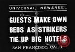 Standbild hotel personal San Francisco California USA, 1937, aus Sekunde 1 historischem Filmmaterial Videoclip 65675051401