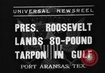 Standbild Präsident Roosevelt Port Aransas Texas USA, 1937, aus Sekunde 1 historischem Filmmaterial Videoclip 65675051402