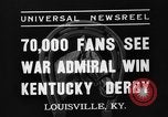 Image of Kentucky Derby Louisville Kentucky USA, 1937, second 4 stock footage video 65675051404