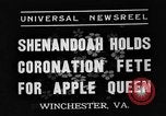 Image of Shenandoah Apple Blossom Festival Winchester Virginia USA, 1937, second 8 stock footage video 65675051405