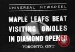 Image of Opening day double-A International Baseball League Toronto Ontario Canada, 1937, second 1 stock footage video 65675051406