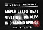 Image of Opening day double-A International Baseball League Toronto Ontario Canada, 1937, second 3 stock footage video 65675051406
