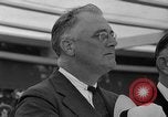Standbild Präsident Roosevelt College Station Texas USA, 1937, aus Sekunde 18 historischem Filmmaterial Videoclip 65675051409
