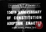Standbild 150 Jahrestag Philadelphia Pennsylvania USA, 1937, aus Sekunde 1 historischem Filmmaterial Videoclip 65675051410