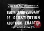 Standbild 150 Jahrestag Philadelphia Pennsylvania USA, 1937, aus Sekunde 7 historischem Filmmaterial Videoclip 65675051410