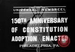 Standbild 150 Jahrestag Philadelphia Pennsylvania USA, 1937, aus Sekunde 9 historischem Filmmaterial Videoclip 65675051410