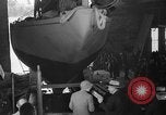 Image of Launching of the J-Class yacht, Ranger Bath Maine USA, 1937, second 31 stock footage video 65675051412