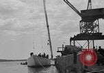 Image of Launching of the J-Class yacht, Ranger Bath Maine USA, 1937, second 44 stock footage video 65675051412