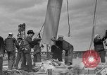 Image of Launching of the J-Class yacht, Ranger Bath Maine USA, 1937, second 49 stock footage video 65675051412