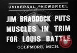 Immagine di Jim Braddock vs Joe Louis Golfmore Michigan USA, 1937, secondo 7 filmato di repertorio 65675051414