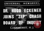 Standbild Hugo Eckener Lakehurst Naval Air Station New Jersey USA, 1937, aus Sekunde 3 historischem Filmmaterial Videoclip 65675051416